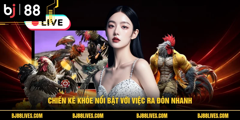 Chiến kê khỏe nổi bật với việc ra đòn nhanh 